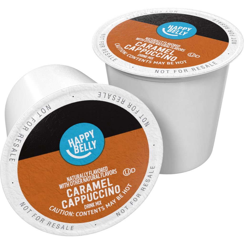Happy Belly Caramel Cappuccino Keurig K-Cup Coffee Pods, 24ct.