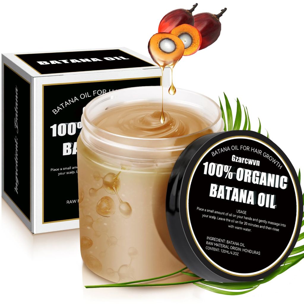 Gzarcwvn 100% Organic Raw Batana Oil for Hair Growth - 4.2 oz