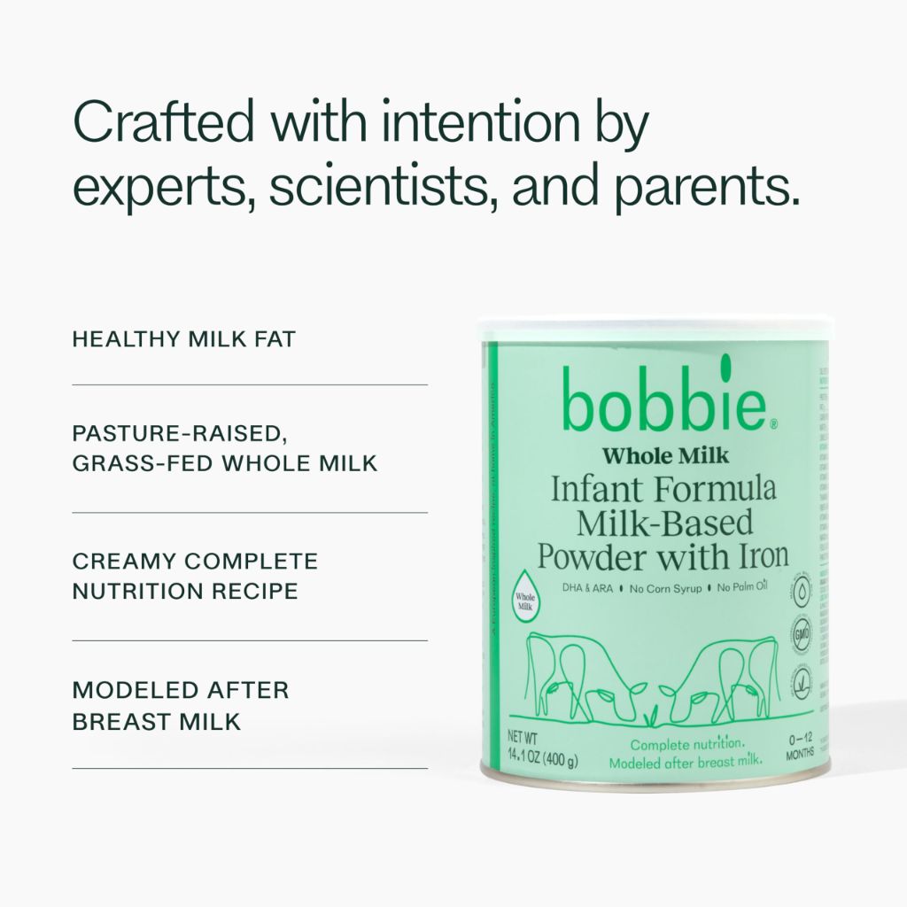 Bobbie Whole Milk-Based Infant Formula Powder w/Iron - 14.1oz