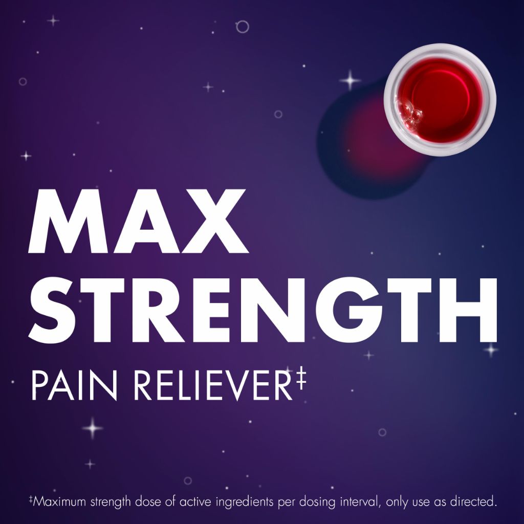 Vick's ZzzQuil Liquid Max Strength Pain Reliever - Black Cherry, 12 fl. oz. (Twin Pack)