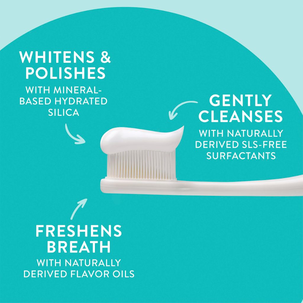 Native Fluoride Free Whitening Toothpaste - Wild Mint & Peppermint Oil, 4.1oz (3 Pack)