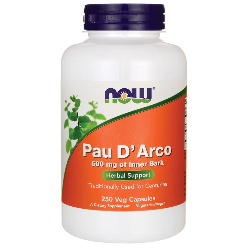 Now Foods Pau D'Arco 500mg Inner Bark - 250 Capsules