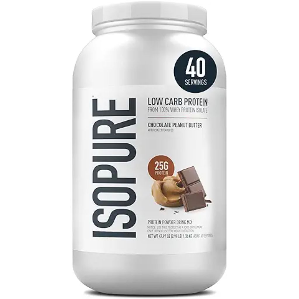 Isopure Low Carb 100% Whey Isolate Protein Powder - Chocolate Peanut Butter, 3lb.