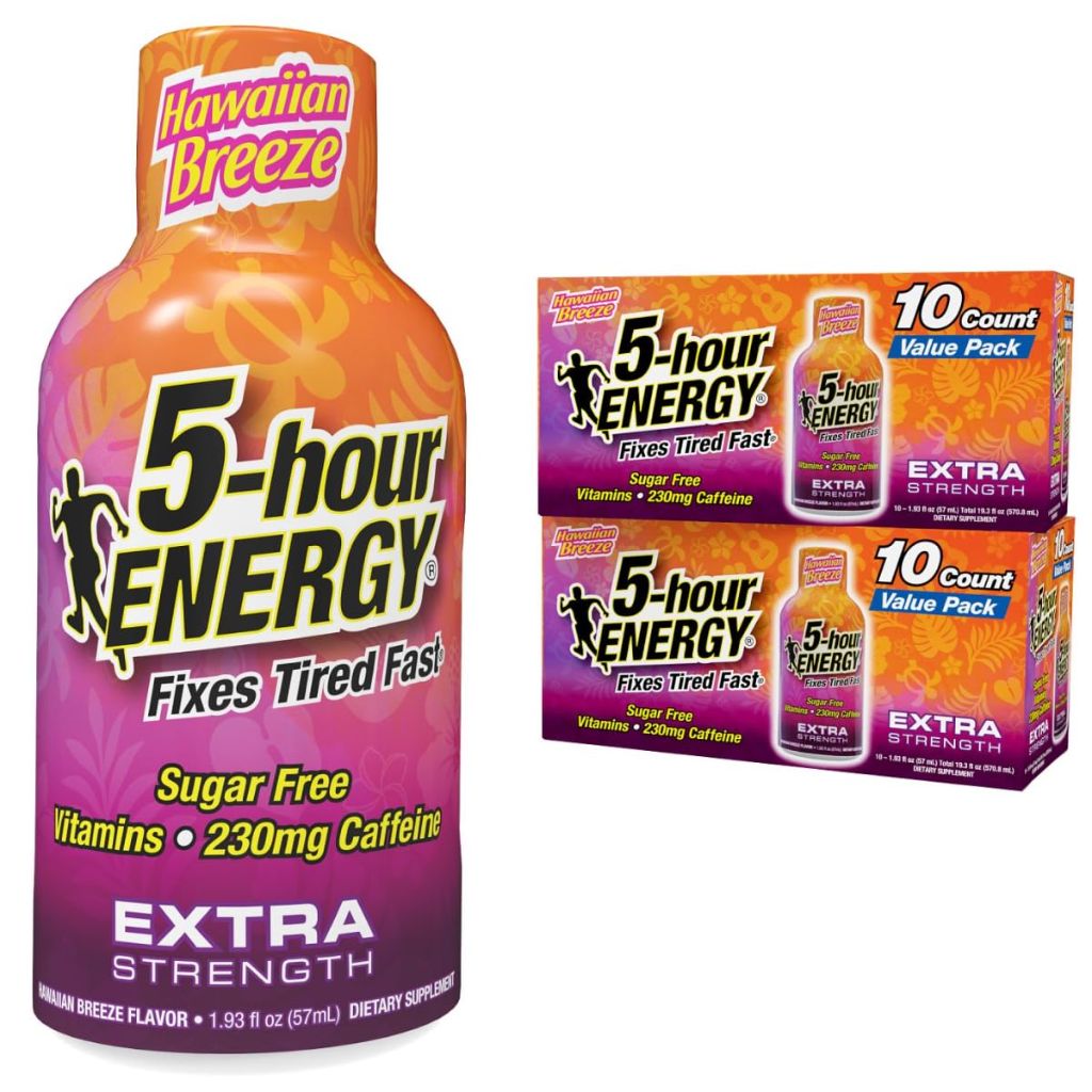 5-Hour Energy Extra Strength Energy Shot - Hawaiian Breeze, 1.93 fl. oz. (20ct)
