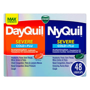 Vicks DayQuil & NyQuil Severe Cold & Flu Combo Pack - 48 LiquiCaps