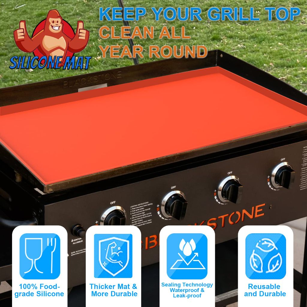 Blackstone 36" Silicone Griddle Mat - Orange