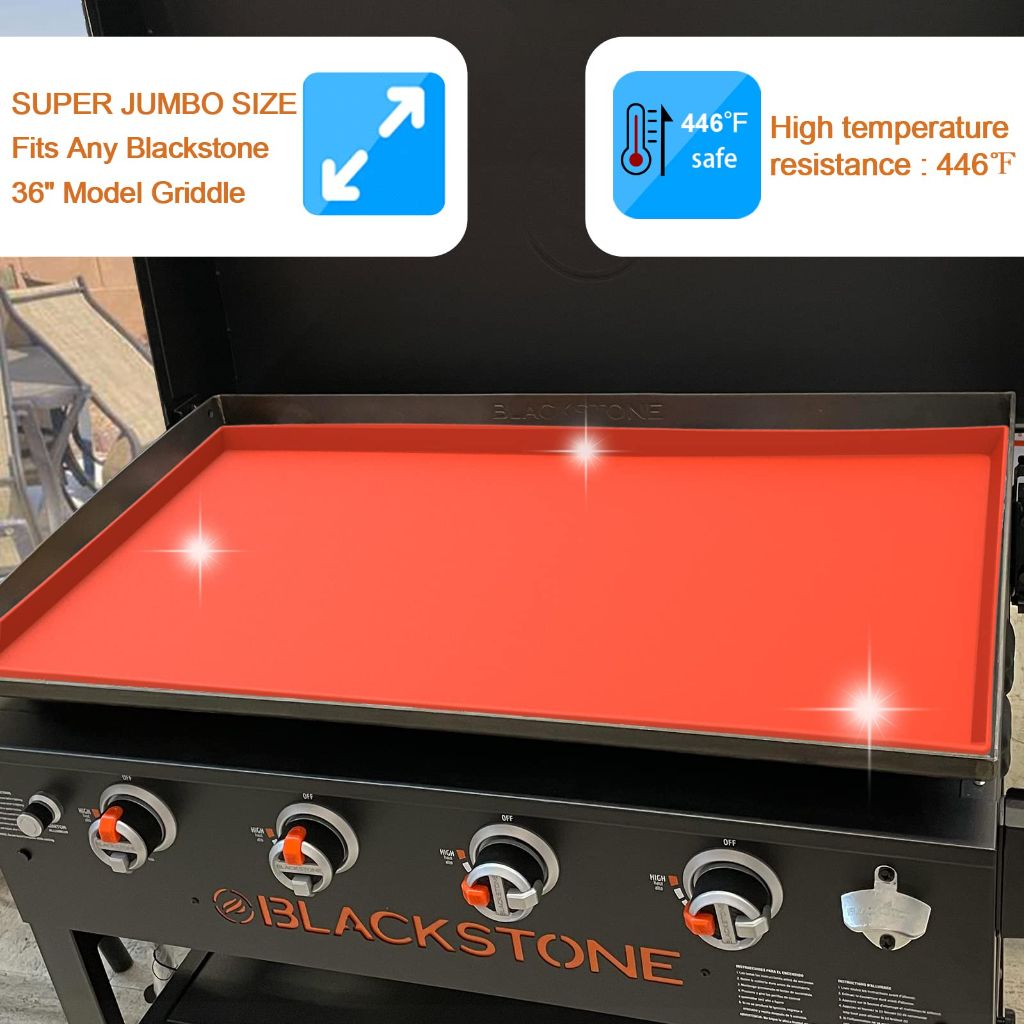 Blackstone 36" Silicone Griddle Mat - Orange