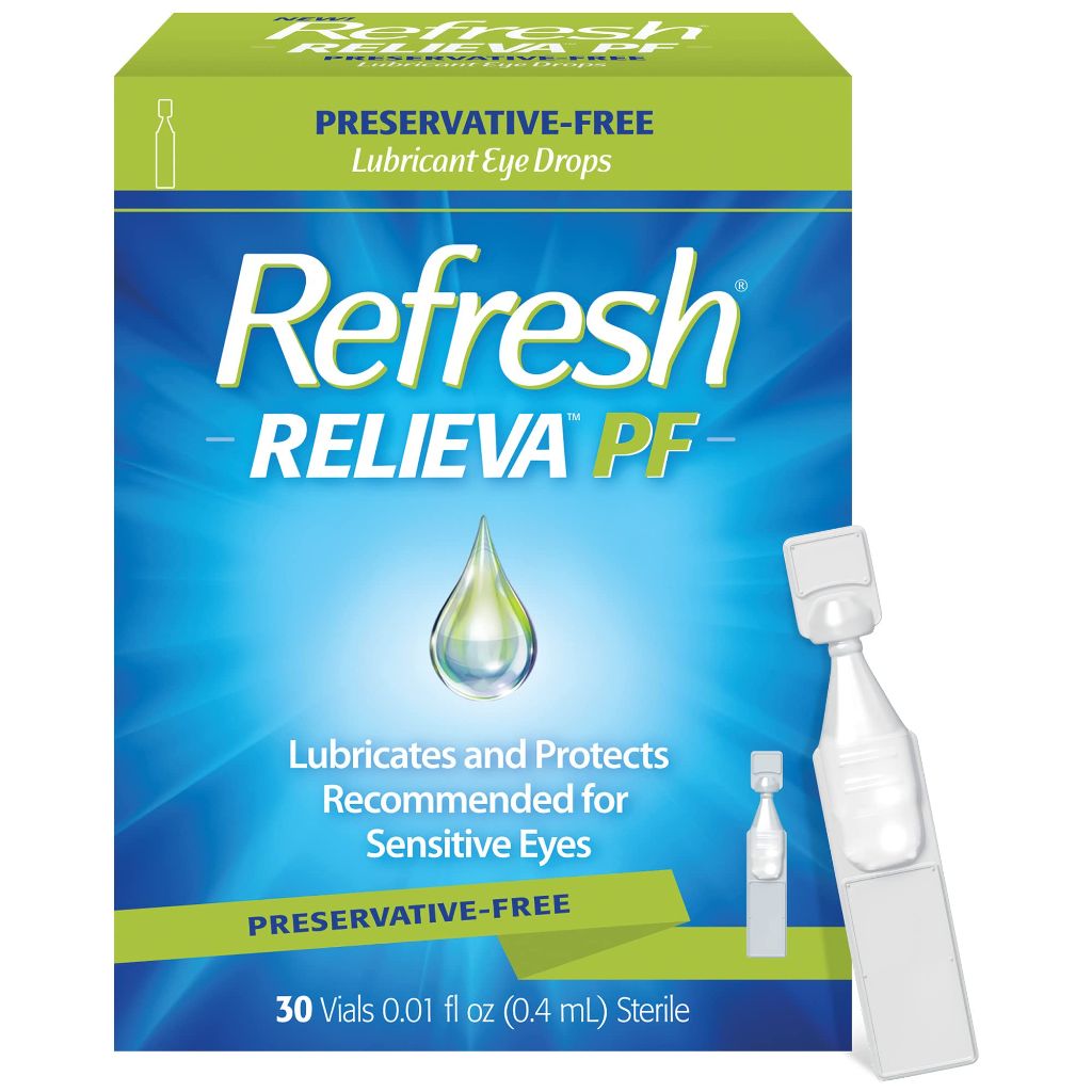Refresh Relieva PF Preservative-Free Artificial Tears Lubricant Eye Drops - 0.01 fl. oz. (30 Vials)