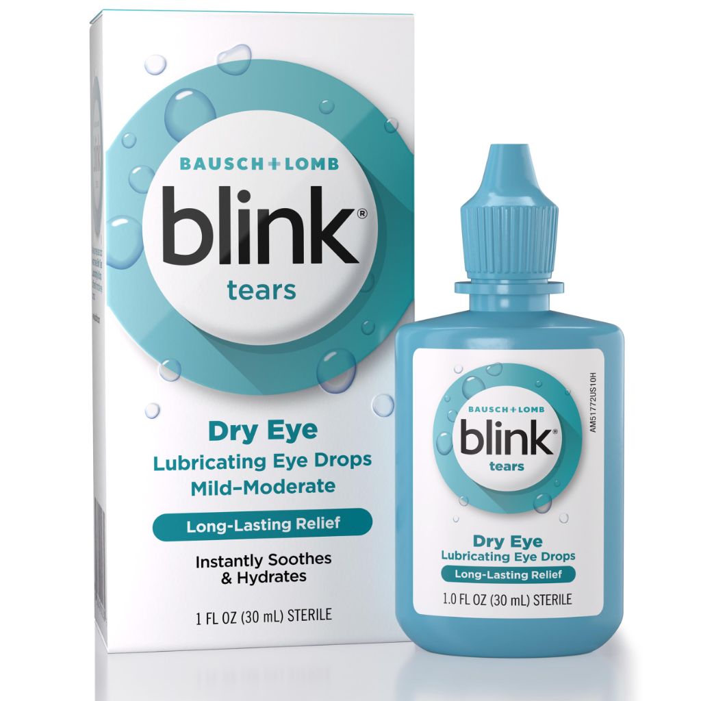 Bausch + Lomb Blink Tears Lubricating Eye Drops for Mild-Moderate Dry Eye - 1 fl. oz.