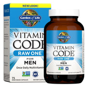 Garden of Life Vitamin Code Raw One for Men, Once Daily Multivitamin, 75 Capsules