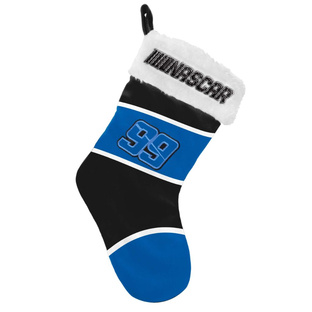 FOCO NASCAR Embroidered Colorblock Stocking -  Daniel Suárez, Blue & Black