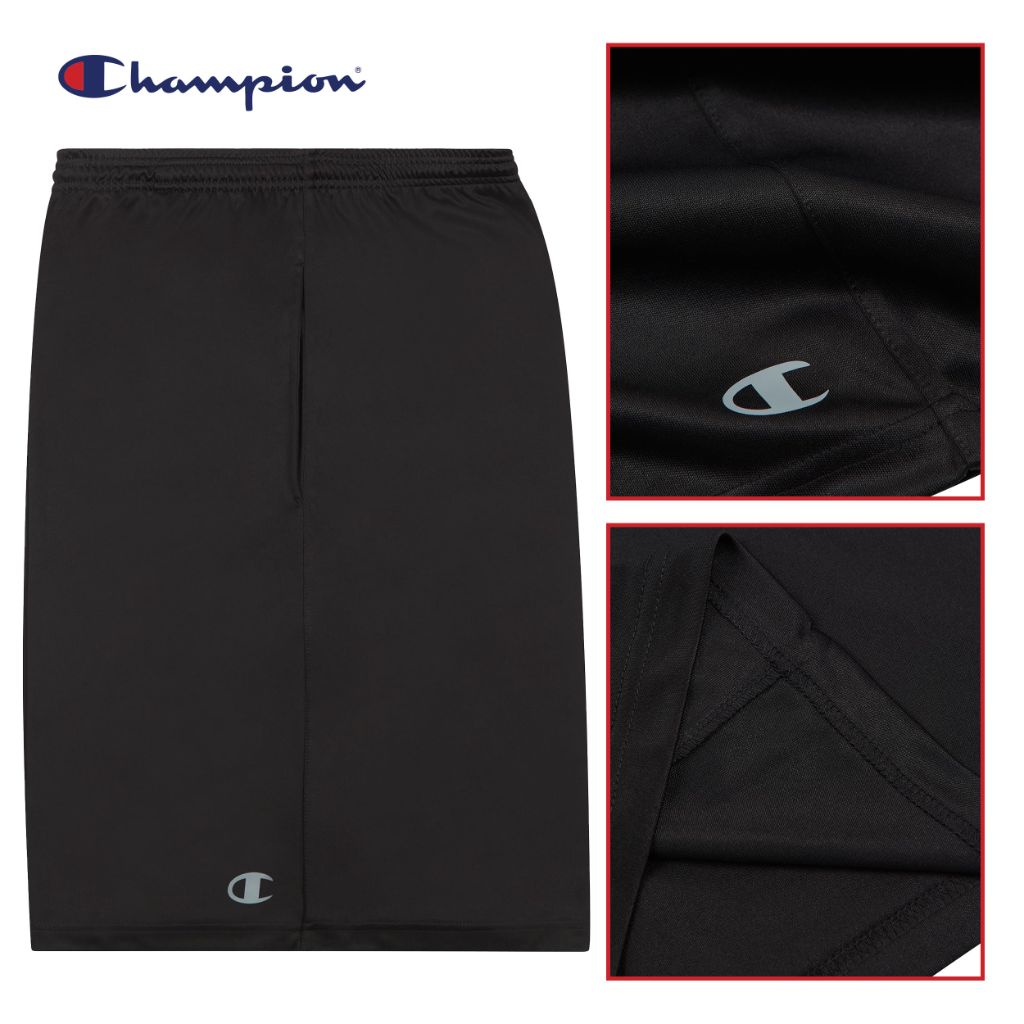 Champion Men's Big and Tall Performance Dry Fit Running Shorts - Black/Royal, Size 5X (2 Pair)