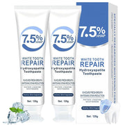 Hydroxyapatite Toothpastes for Enamel Protection and Tooth Strengthening, 7.5% nHAP - Mint, 120g (2 Pack)