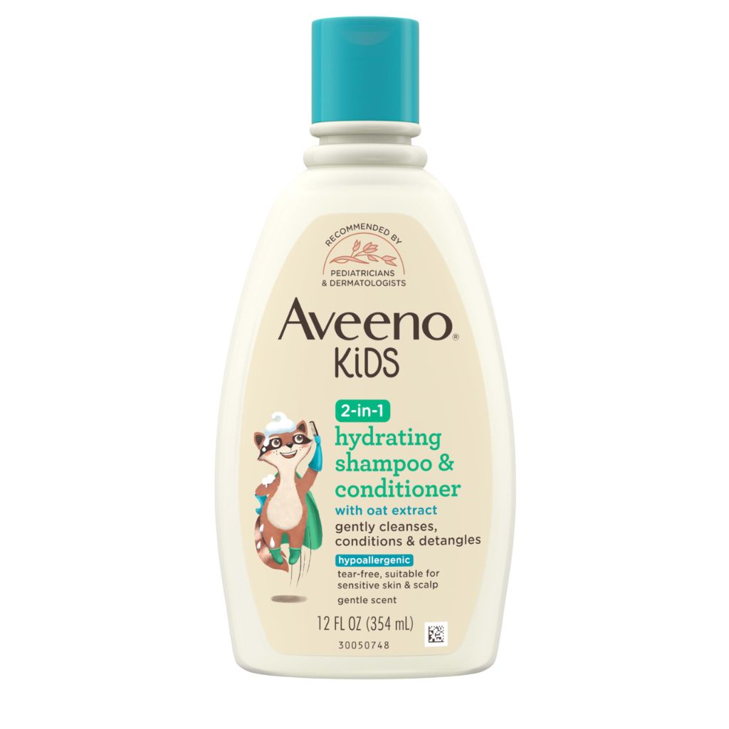 Aveeno Kids 2-in-1 Hydrating Shampoo & Conditioner w/Oat Extract, Hypoallergenic - 12 fl. oz.