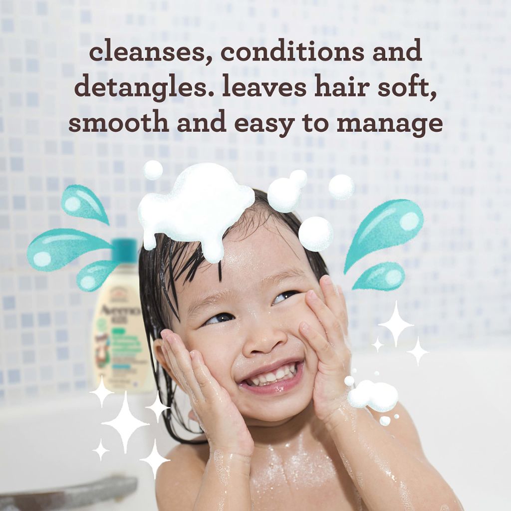 Aveeno Kids 2-in-1 Hydrating Shampoo & Conditioner w/Oat Extract, Hypoallergenic - 12 fl. oz.