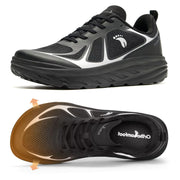 OrthoComfoot Men's Orthopedic Diabetic Wide Tennis Shoes - Black, Size 10