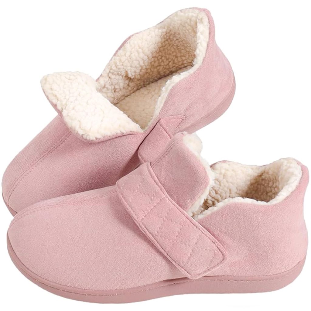 Zizor Women's Adjustable Fit House Shoes - Pink, Size 9