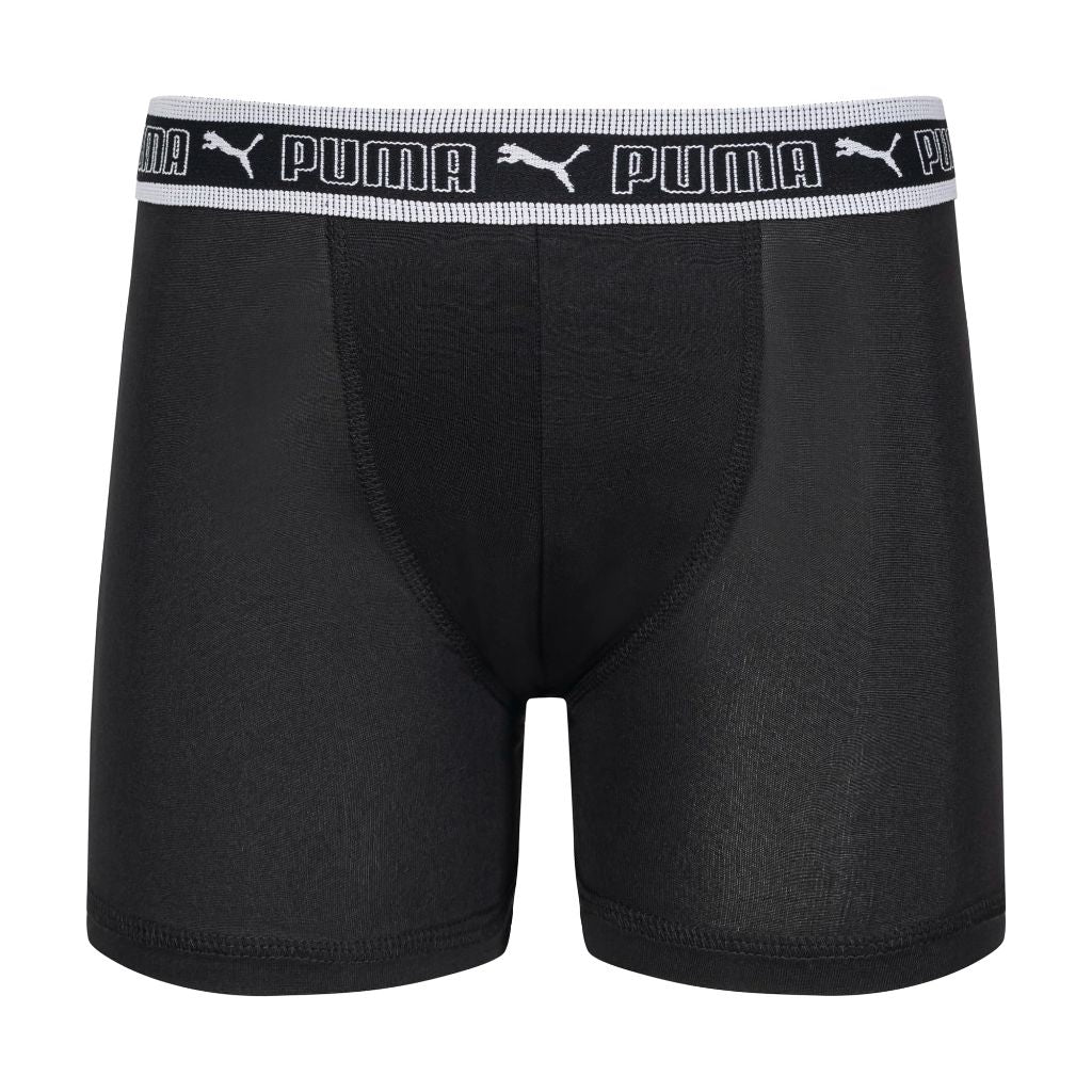 PUMA Boys' Performance Boxer Briefs - Blue/Black, Medium (5 Pair)