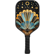 Blue Bean Carbon Fiber 16mm Pickleball Paddle - Art Deco
