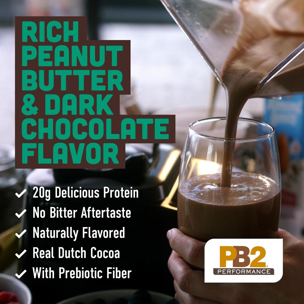 PB2 Performance Plant-Based Cocoa & Peanut Protein Powder, 2lb.