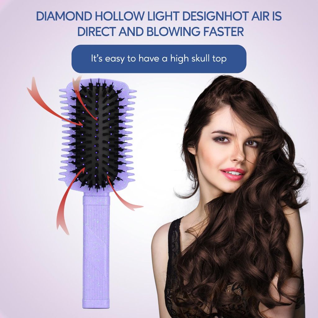 Tiny-Waist Curl Defining Hair Brush - Purple