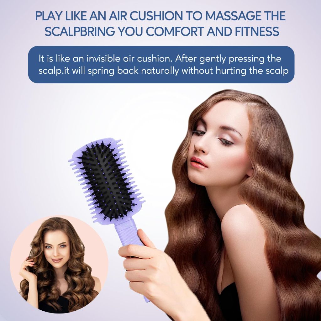 Tiny-Waist Curl Defining Hair Brush - Purple