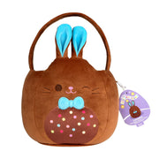 Squishmallows Original 12in Lancelot the Chocolate Bunny Egg Hunt Basket