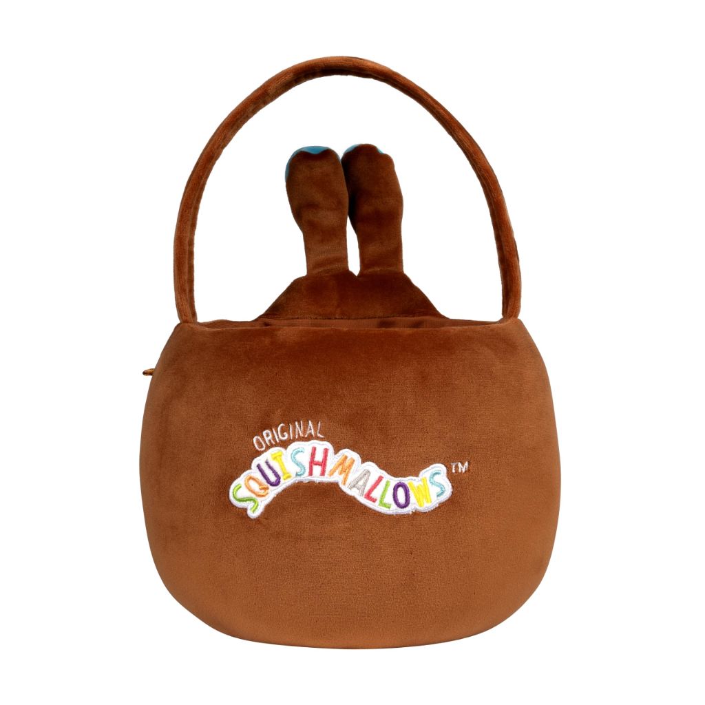 Squishmallows Original 12in Lancelot the Chocolate Bunny Egg Hunt Basket