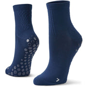 SZ 10-13W/ 8-12.5M, Sof Sole Gripper Socks, Non-slip Athletic Design with Hydrologix Moisture Control- Navy