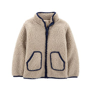 Simple Joys by Carter's Baby Boys' Sherpa Jacket - Washed Khaki Brown, 5T