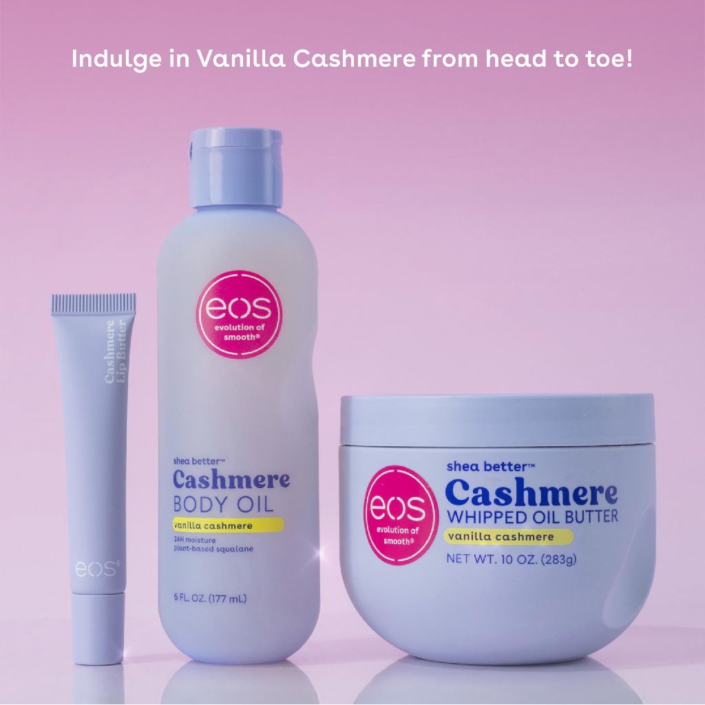 eos Shea Butter Cashmere Whipped Oil Body Butter - Vanilla Cashmere, 10oz