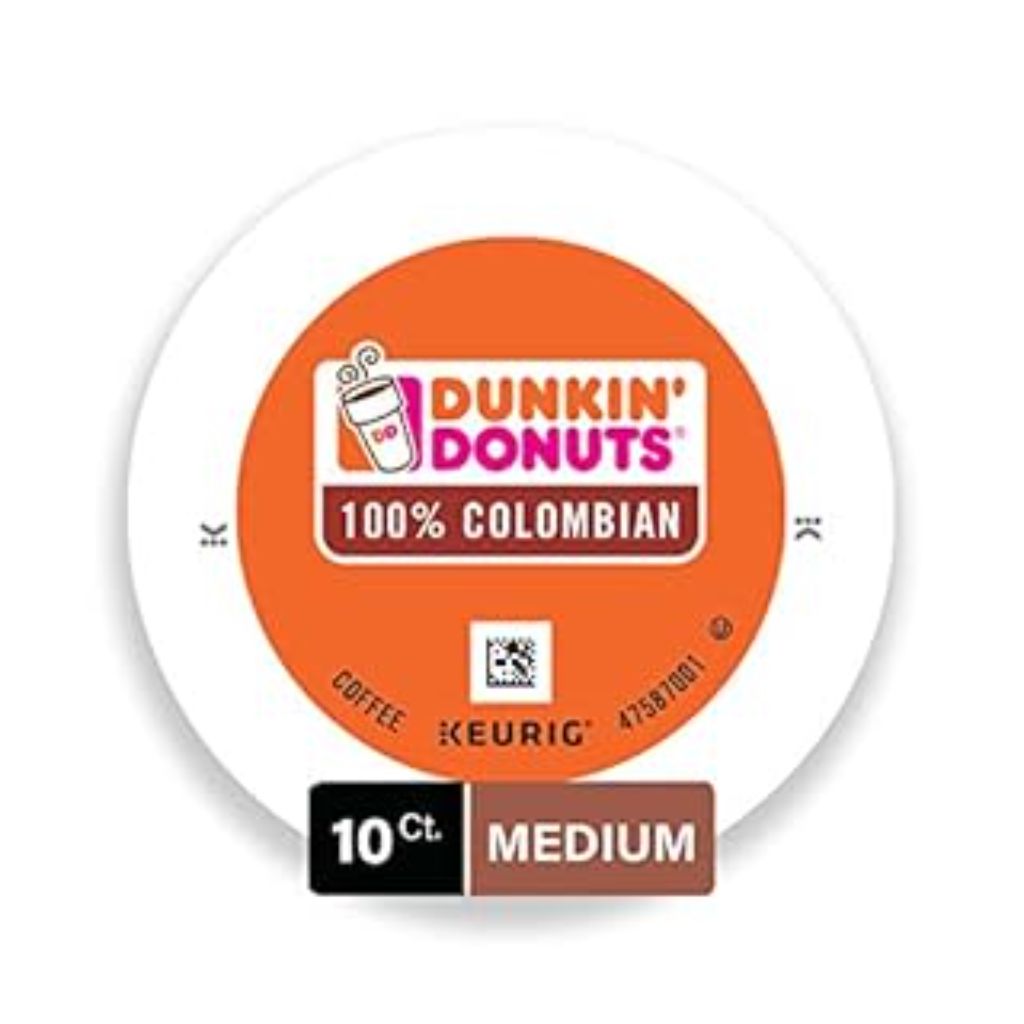 Dunkin’ Colombian Medium Roast Keurig K-Cup Coffee Pods, 10ct.