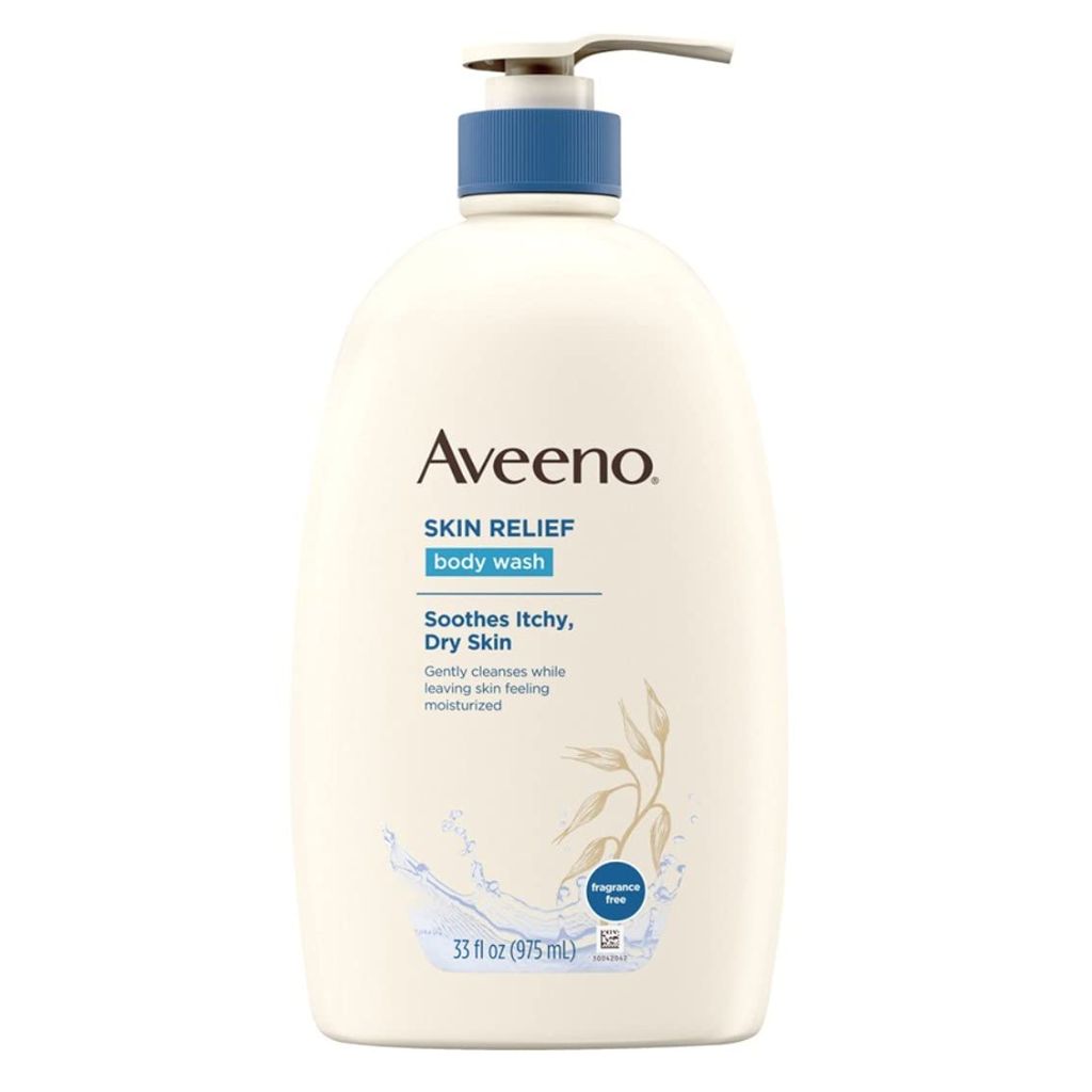 Aveeno Skin Relief Fragrance-Free Body Wash with Oat to Soothe Dry Itchy Skin, 33 fl. oz