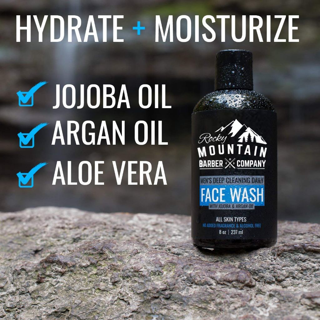 Rocky Mountain Barber Company Men's Daily Face Wash - Unscented, 8 fl. oz.