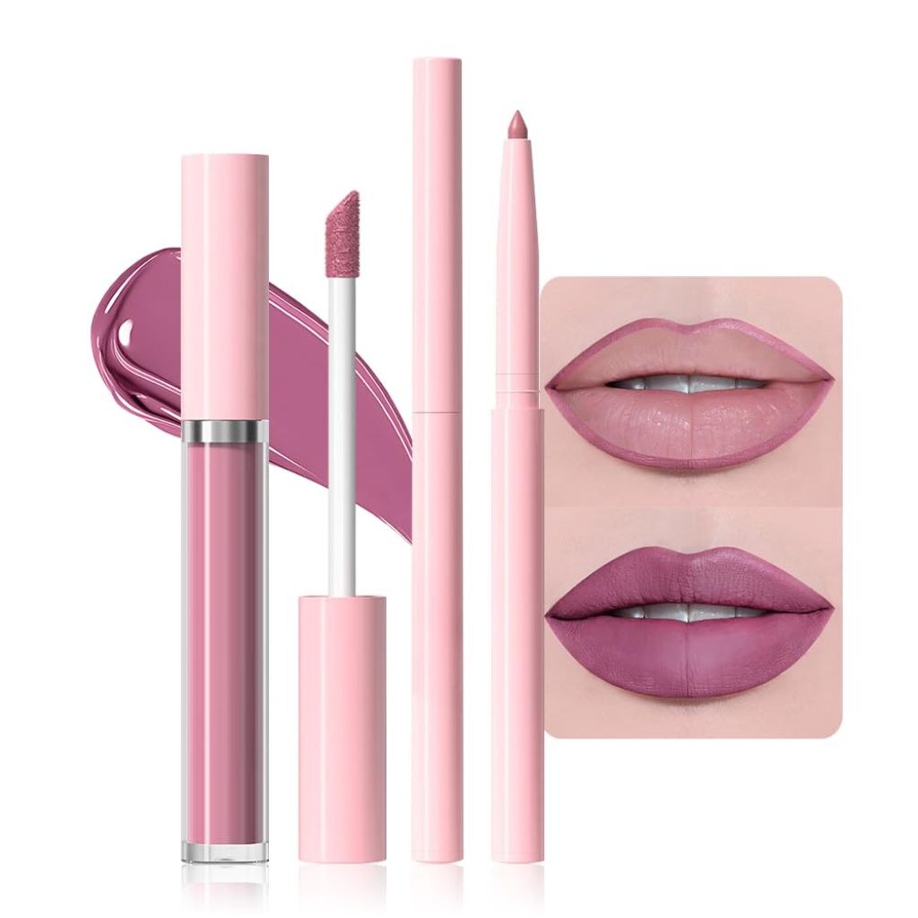 AMY'S DIARY 2-in-1 Matte Lip Liner & Lipstick Set - 09