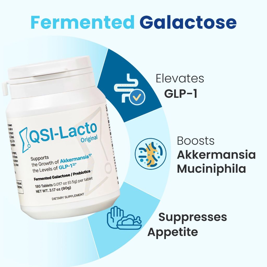 QSI-Lacto Original Natural GLP-1 Appetite Suppressant - 180 Tablets