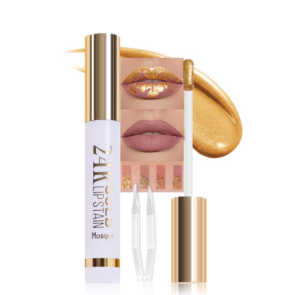 Olibolla 24K Gold Lip Stainer w/Tweezers - Whimsical, 0.135 fl. oz.