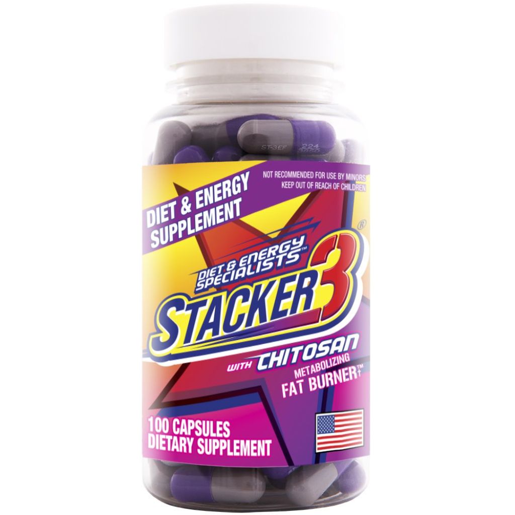 Stacker 3 Metabolizing Fat Burner with Chitosan - 100 Capsules