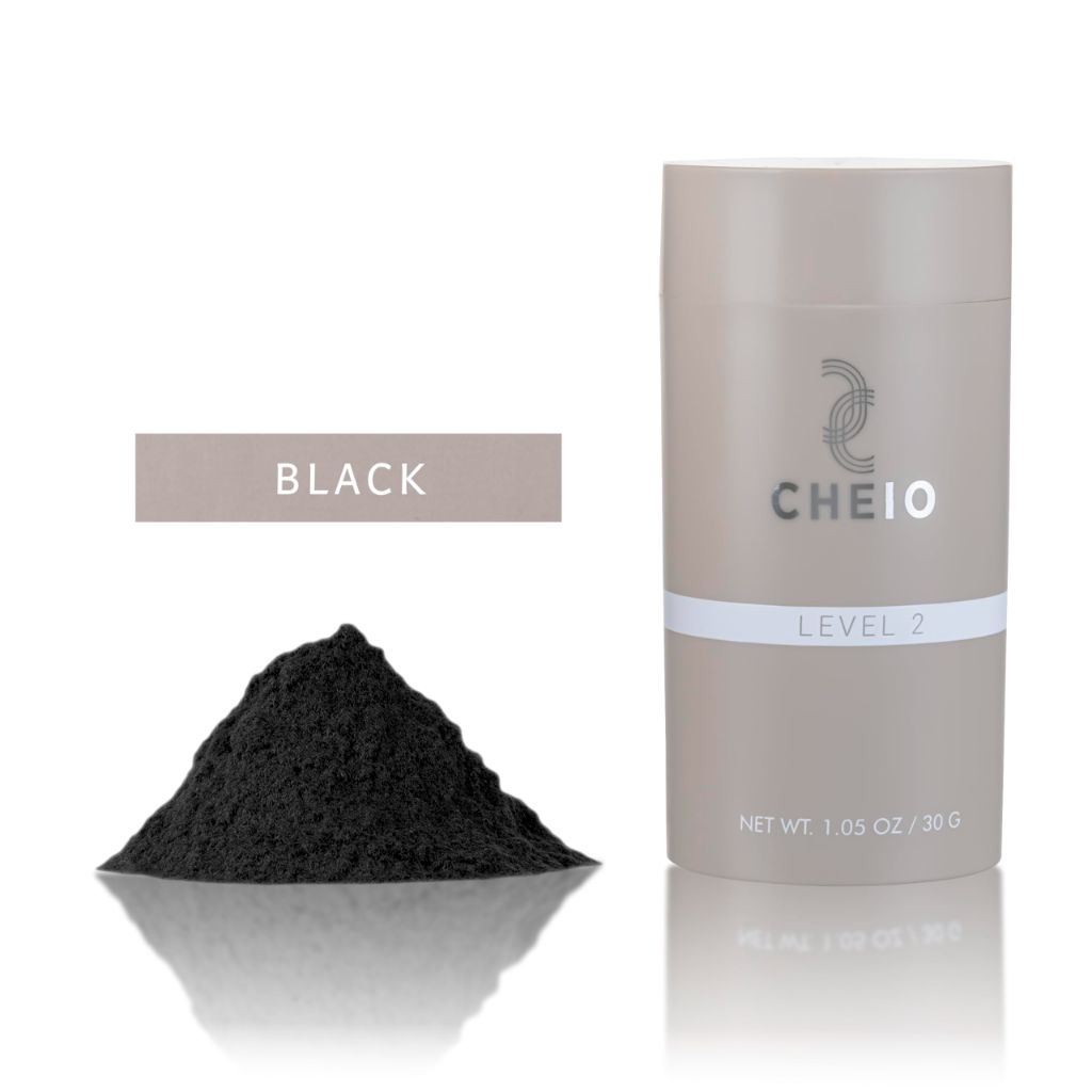 Cheio Hair Thickening Fibers - Level 2 (Black)