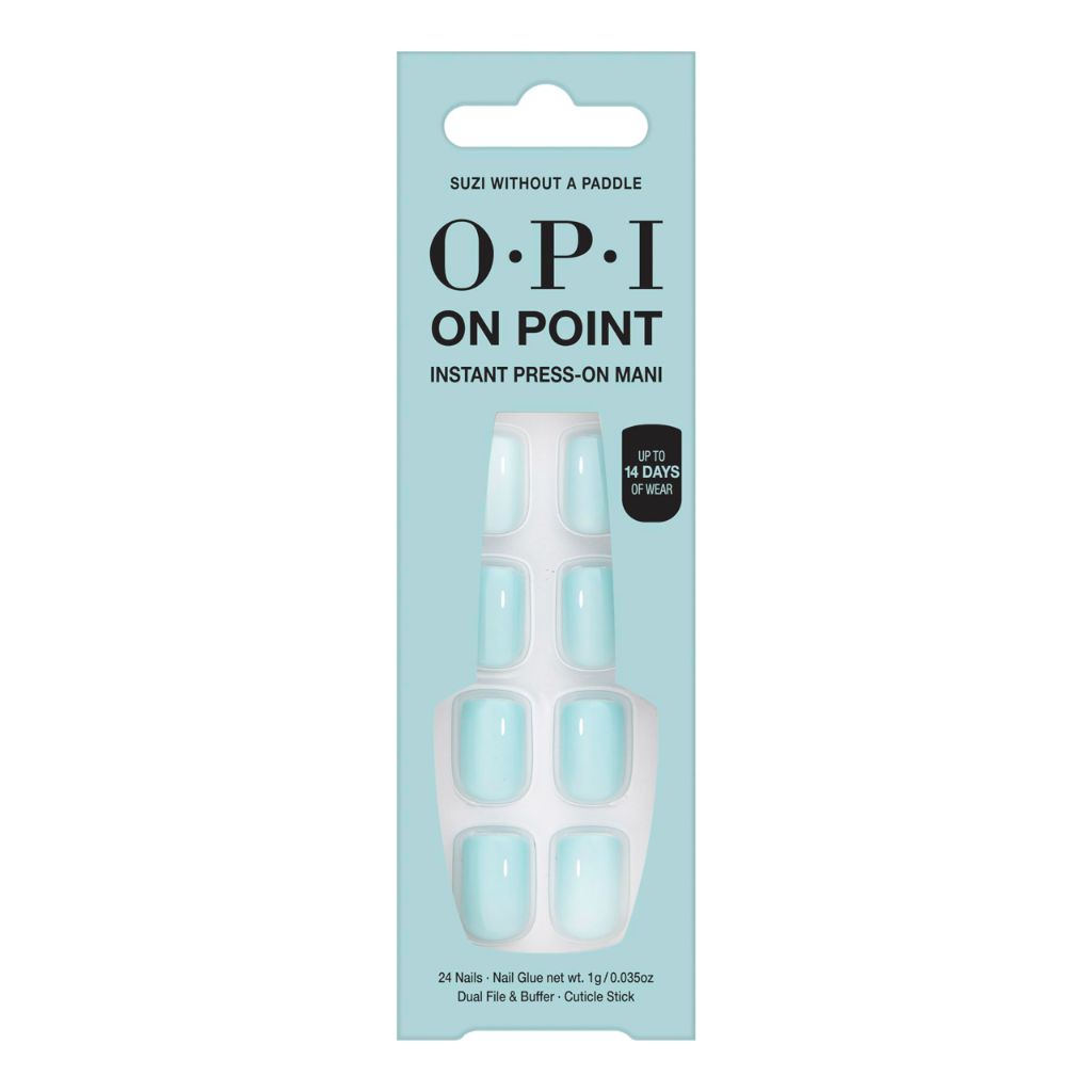 OPI On Point Press-On Nails with Glue - Suzi Without a Paddle, 24ct.