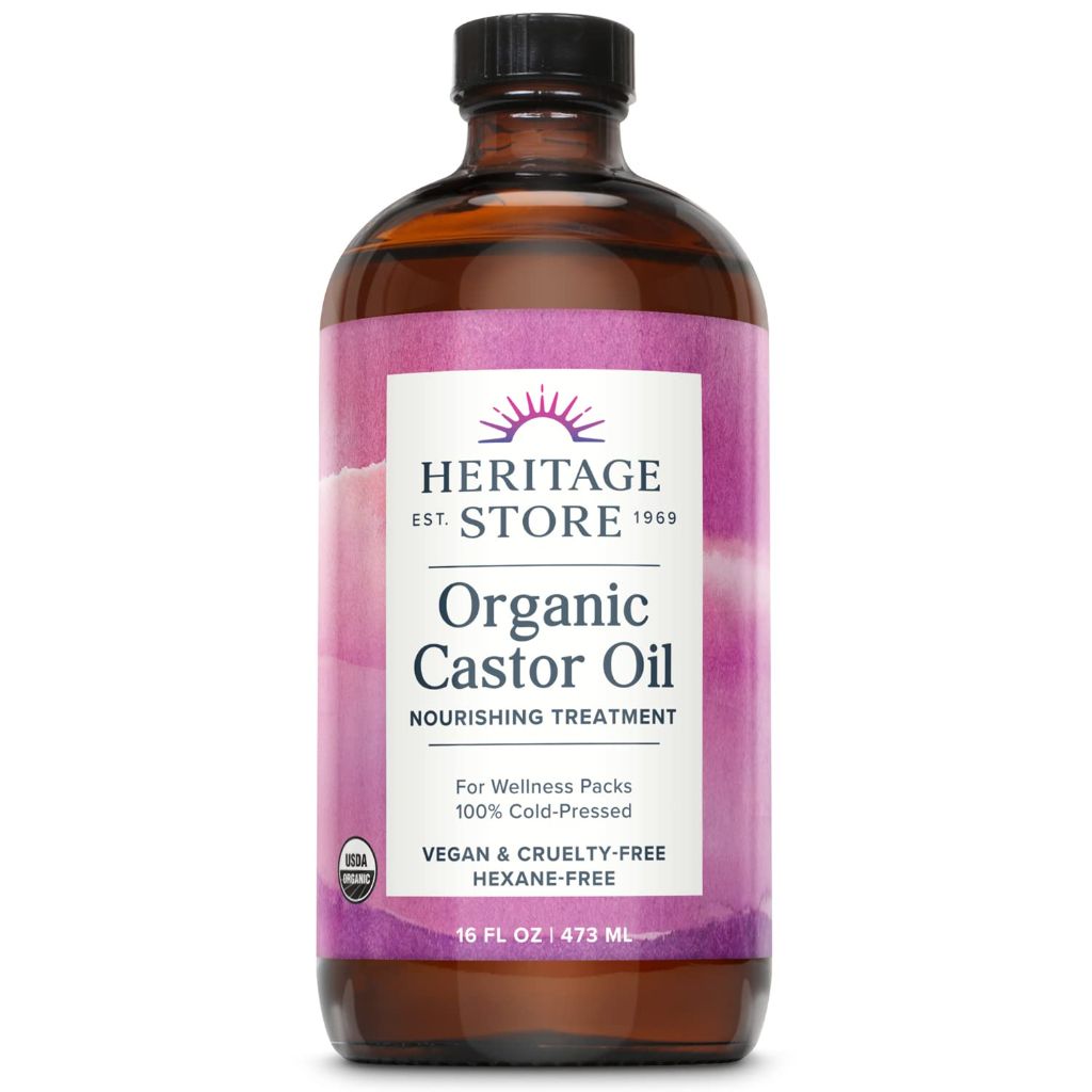 Heritage Store Organic Cold Pressed Castor Oil - 16 fl. oz.