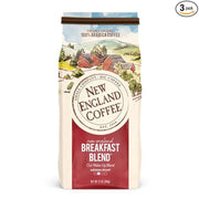 New England Coffee Breakfast Blend Medium Roast Ground Coffee - 12oz Bag (3 Pack)