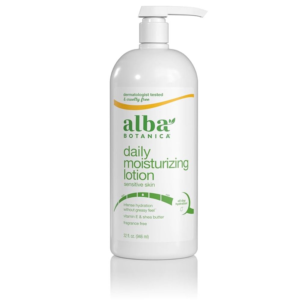 Alba Botanica Daily Moisturizing Lotion for Sensitive Skin, Fragrance Free - 32 fl. oz.