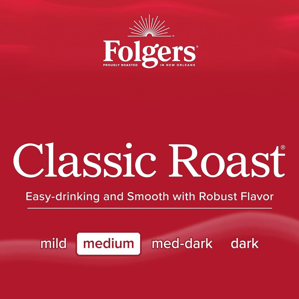 Folgers Classic Roast Keurig K-Cup Coffee Pods, 60ct.