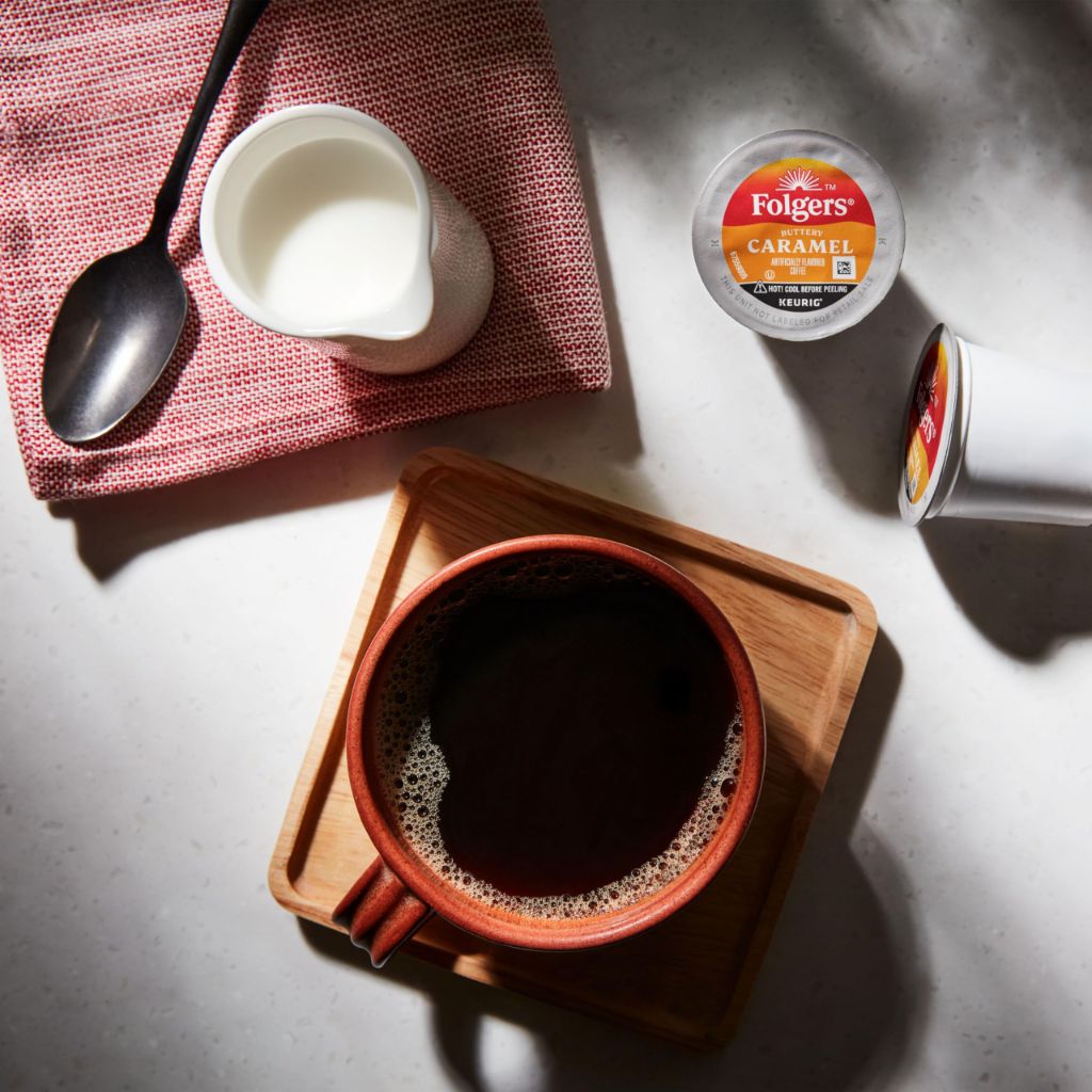 Folgers Buttery Caramel Keurig K-Cup Coffee Pods, 60ct.