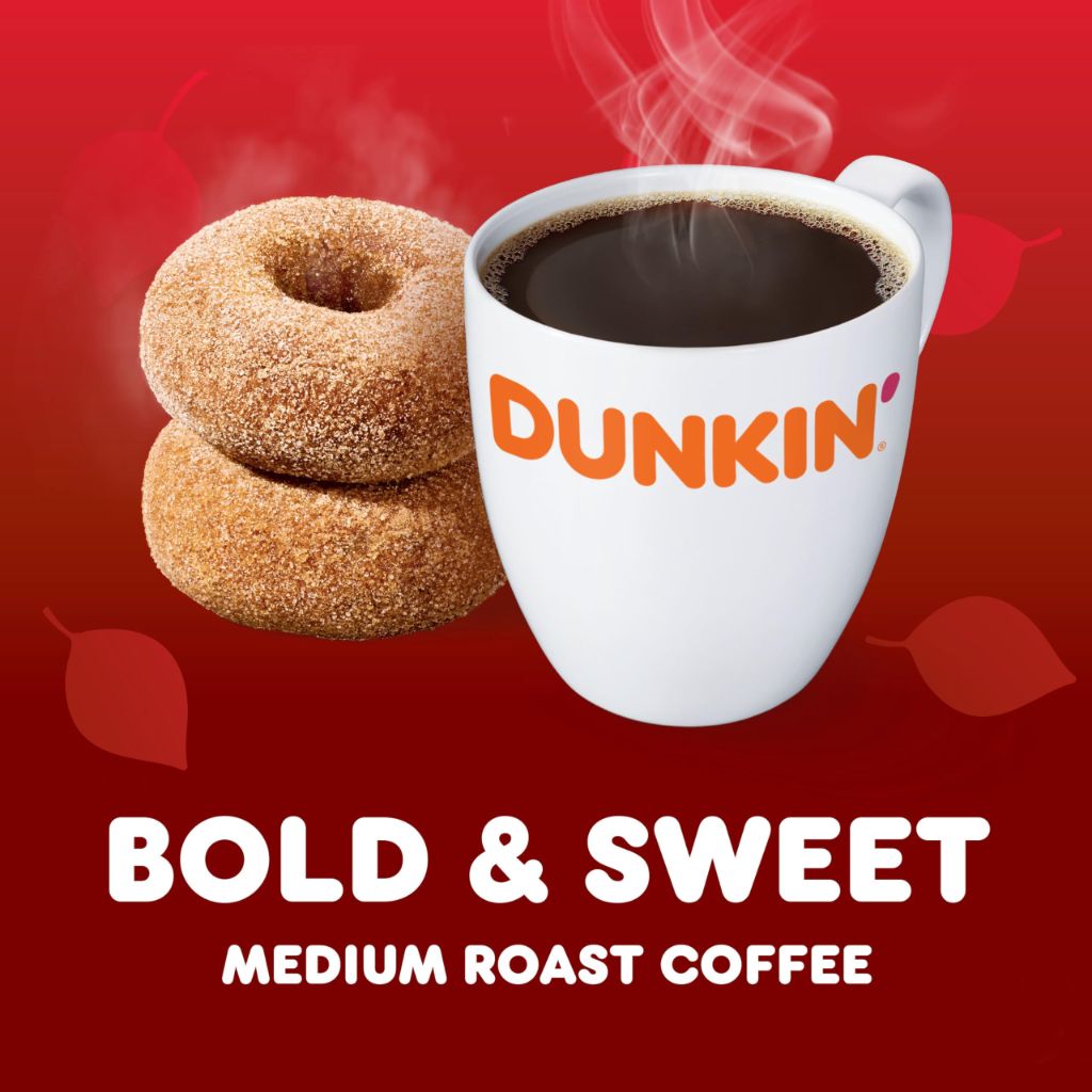 Dunkin’ Apple Cider Donut Flavored Keurig K-Cup Coffee Pods, 60ct.