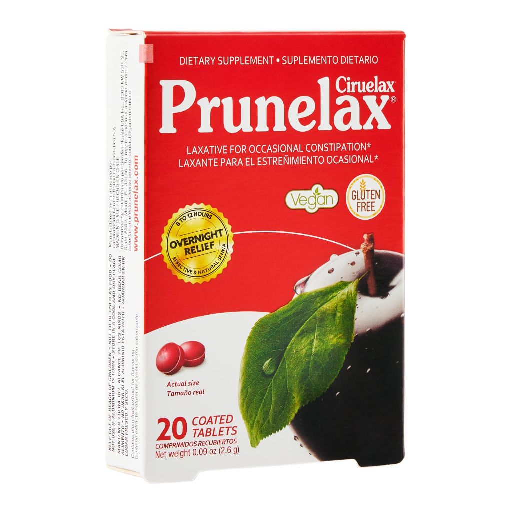 Prunelax Ciruelax Regular Strength Laxative Mini Tablets - 20ct