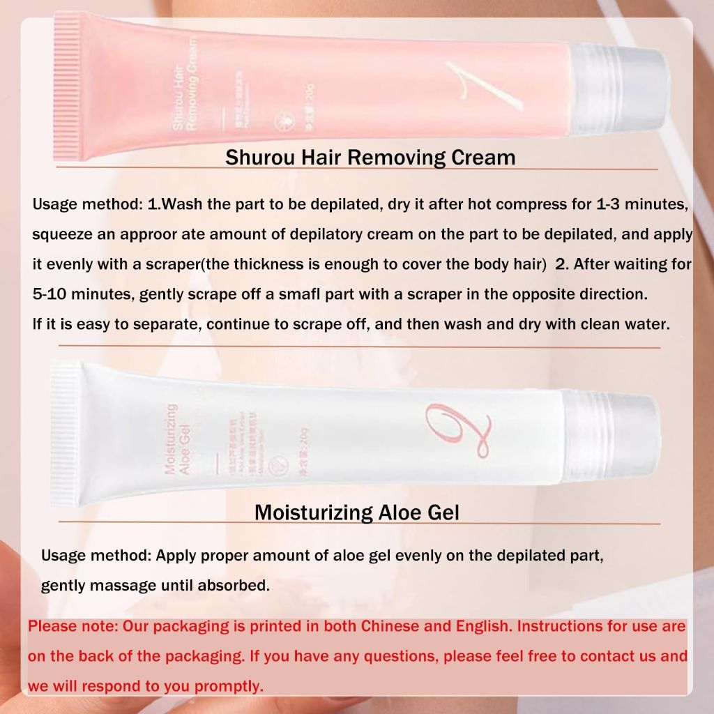 Auures Moisturizing Hair Removal Gel w/Scraper - 2 Kits