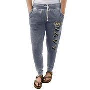 Navy Midshipmen NCAA Officially Licensed Women's Jogger Sweatpants - Burnout, XXL (Navy)