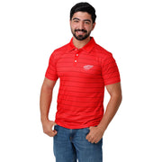FOCO Men's NHL Striped Polyester Polo - Detroit Red Wings, Size Small